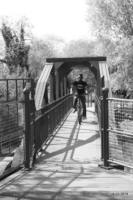 Batman ride the Cam bridge!!